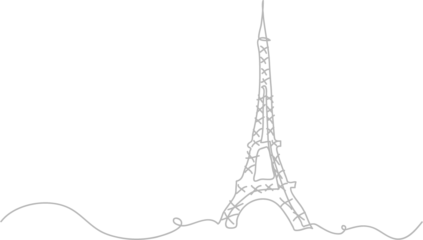 Hand Drawing - Paris Eiffel Tower